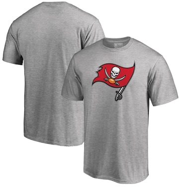 Tampa Bay Buccaneers NFL Pro Line by Fanatics Branded Primary Logo T-Shirt - Heathered Gray