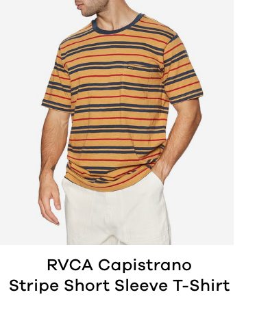 RVCA Capistrano Stripe Short Sleeve T-Shirt
