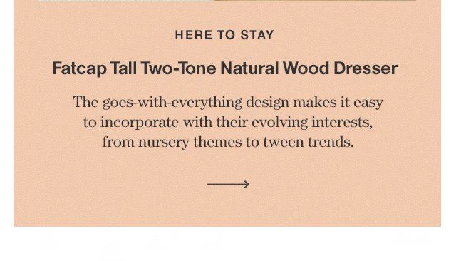 Fatcap Tall Two-Tone Natural Wood Dresser