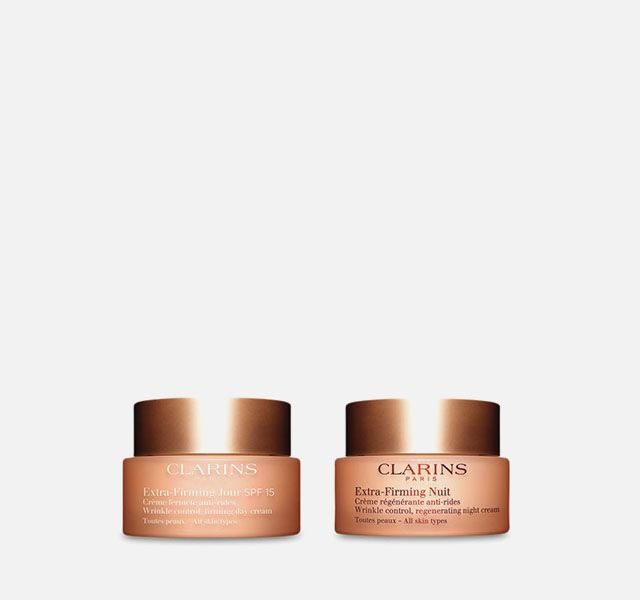 Clarins Extra-Firming Day Cream & Night Cream Bundle with Gift