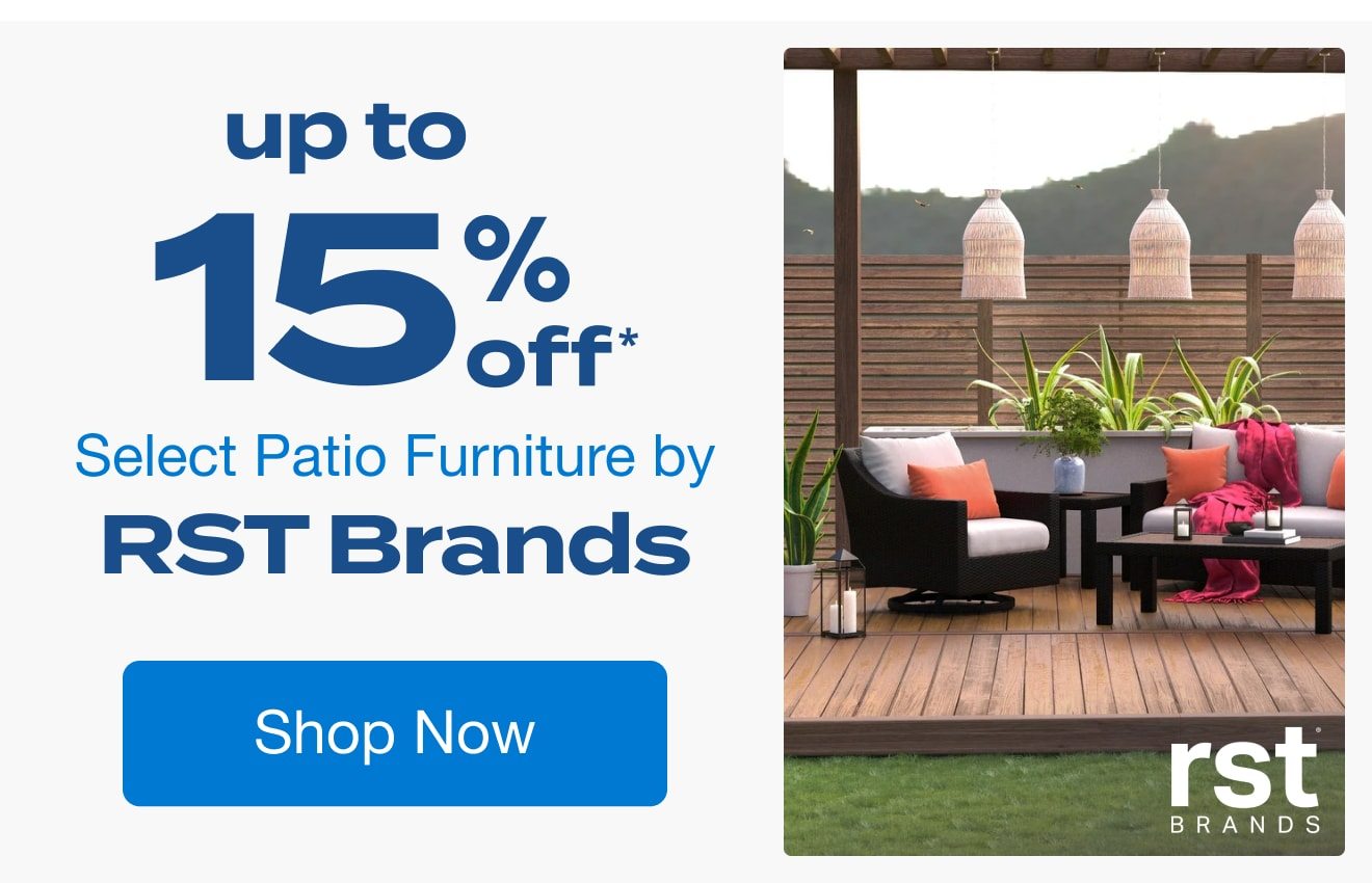 Up to 15% Off Select Patio Furniture by RST Brands*