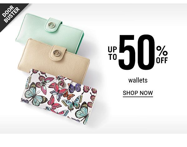 Doorbuster - Up to 50% off wallets. Shop Now.