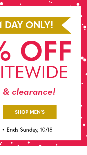 Men's 30% off Sitewide