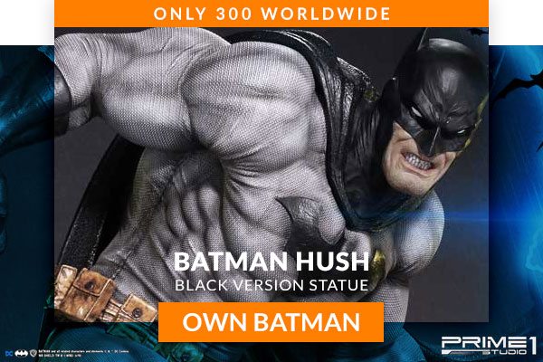 ONLY 300 WORLDWIDE Batman (Black Version Statue) 1:3 Scale Statue by Prime 1 Studio