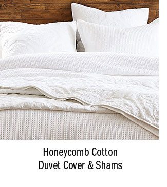 Honeycomb Cotton Duvet Cover & Shams