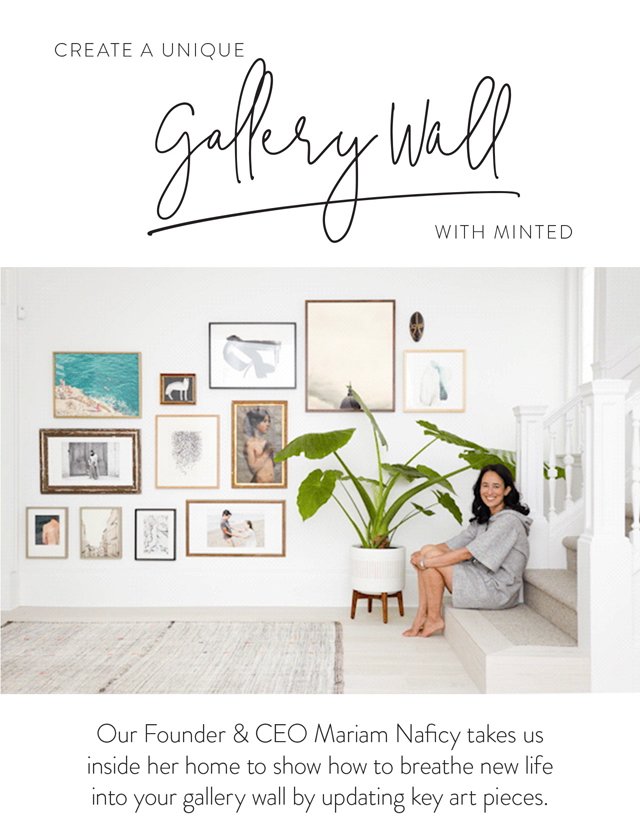 Create a unique gallery wall with Minted