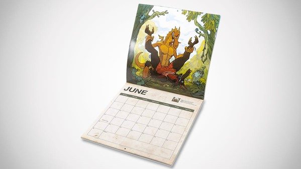 2019 Dragon Sex Wall Calendar