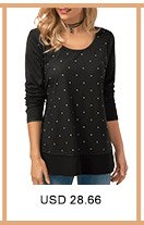 Polka Dot Print Long Sleeve T Shirt