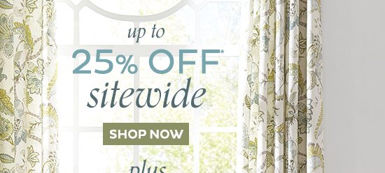 Up To 25% Off Sitewide