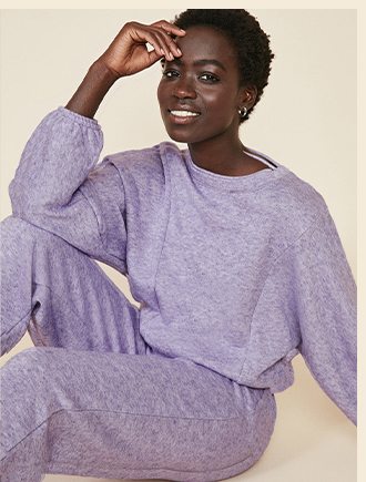 Supersoft Seam Detail Loungewear Set