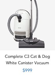 Shop Miele Complete C3 Cat & Dog White Canister Vacuum