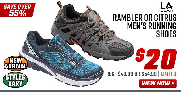 LA Gear Rambler or Citrus Men's Running Shoes