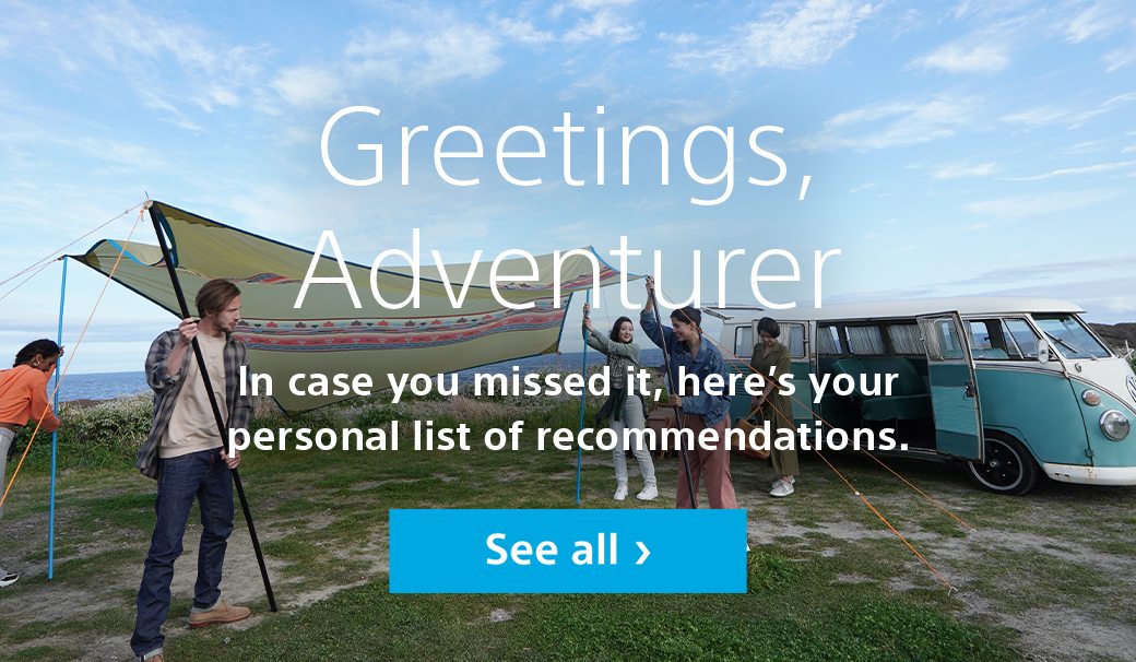 Greetings, Adventurer | In case you missed it, here's your personal list of recommendations. | Seel all