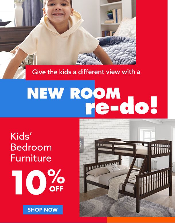 Kids Bedroom Furniture 10% OFF