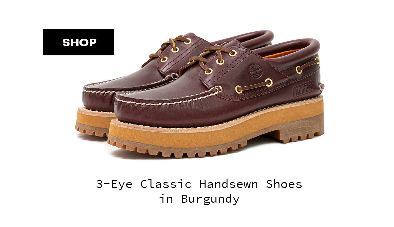 3-Eye Classic Handsewn Shoes in Burgundy