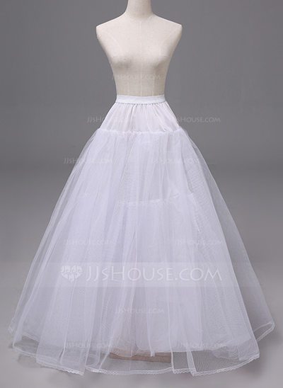 Women Polyester 4 Tiers Petticoats (037120401)...