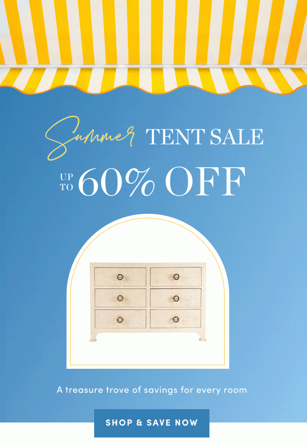 Up to 60 Percent Off Tent Sale