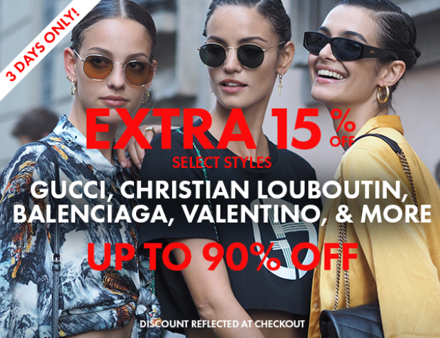 Extra 15% Off Select Styles