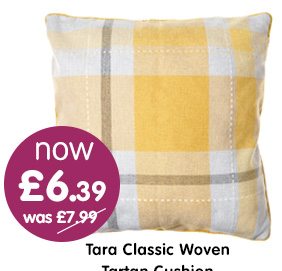 Tara Classic Woven Tartan Cushion