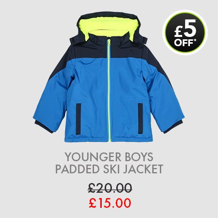 Younger Boys Padded Ski Jacket