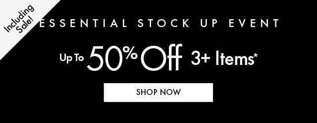 Up to 50% off 3+ items MG