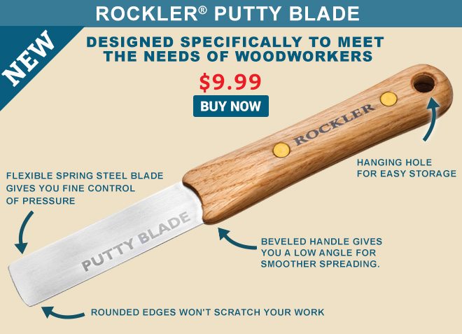 New! Rockler Putty Blade