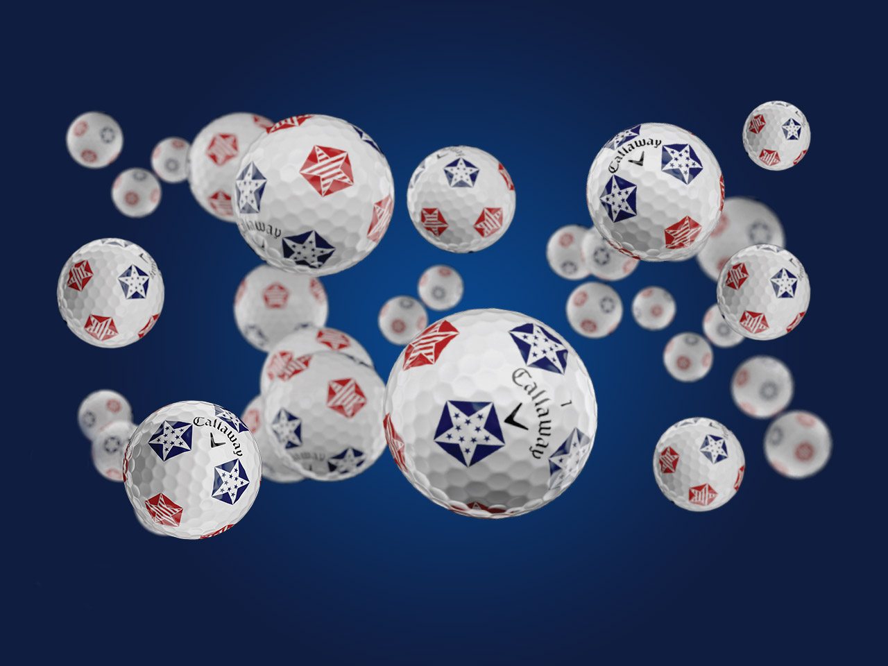 Chrome Soft Truvis Stars and Stripes Golf Balls