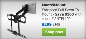 Shop MantelMount Enhanced Pull Down TV Mount