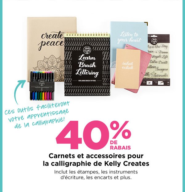 Kelly Creates Hand-Lettering Journals & Accessories 