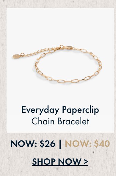 Everyday Paperclip Chain Bracelet | 35% Off
