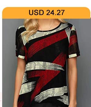 Printed Curved Hem Short Sleeve Lace T Shirt