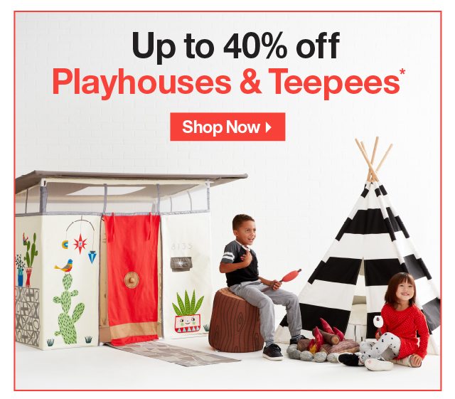 Starts Today: Shop Up to 40% off Playhouses & Teepees