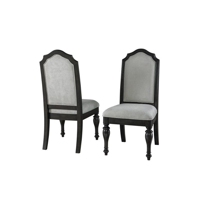 Traditional Dark Brown Upholstered Dining Room Chair - Timeless