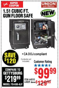 View 1.51 cu. ft. Electronic Lock Gun Floor Safe