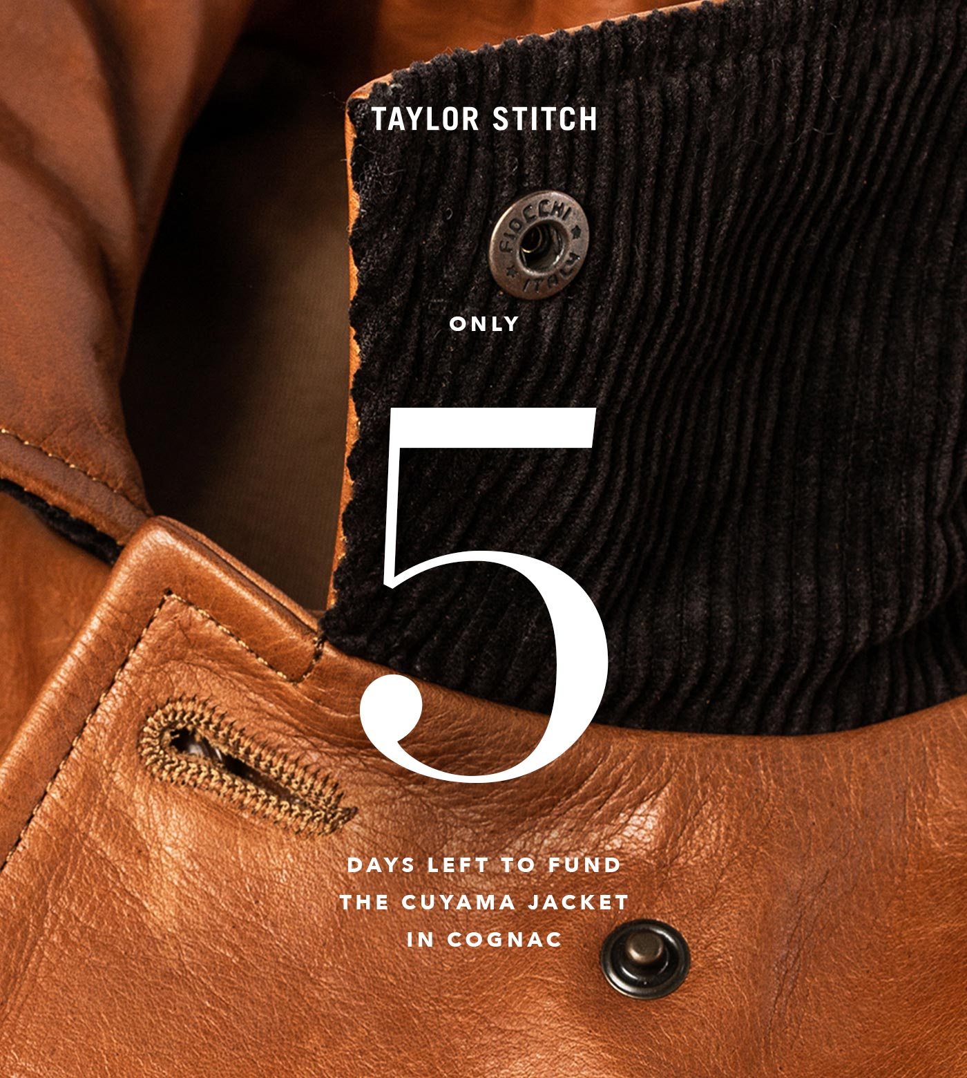 Only 5 Days Left to Fund the Cuyama Jacket in Cognac