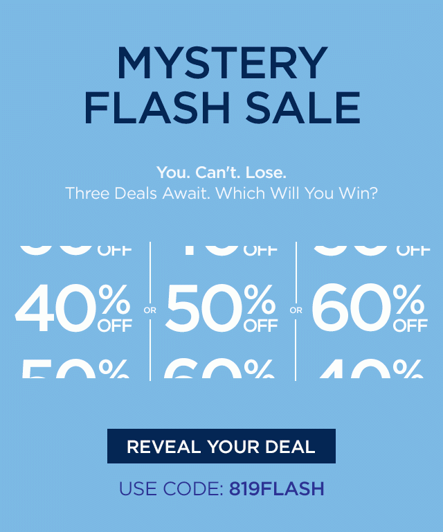What will you save? Use Code: 819FLASH