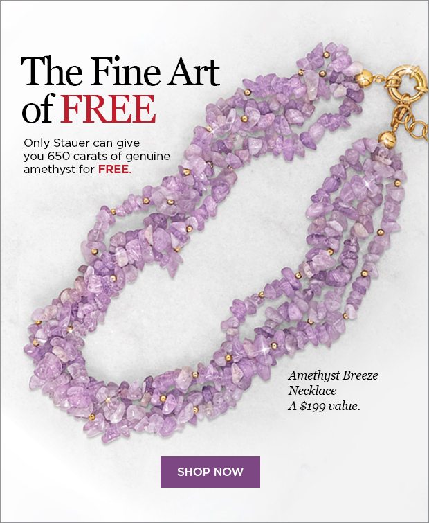 Free Amethyst 3-Stone Ring