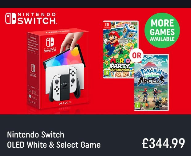 Nintendo Switch OLED White & Select Game