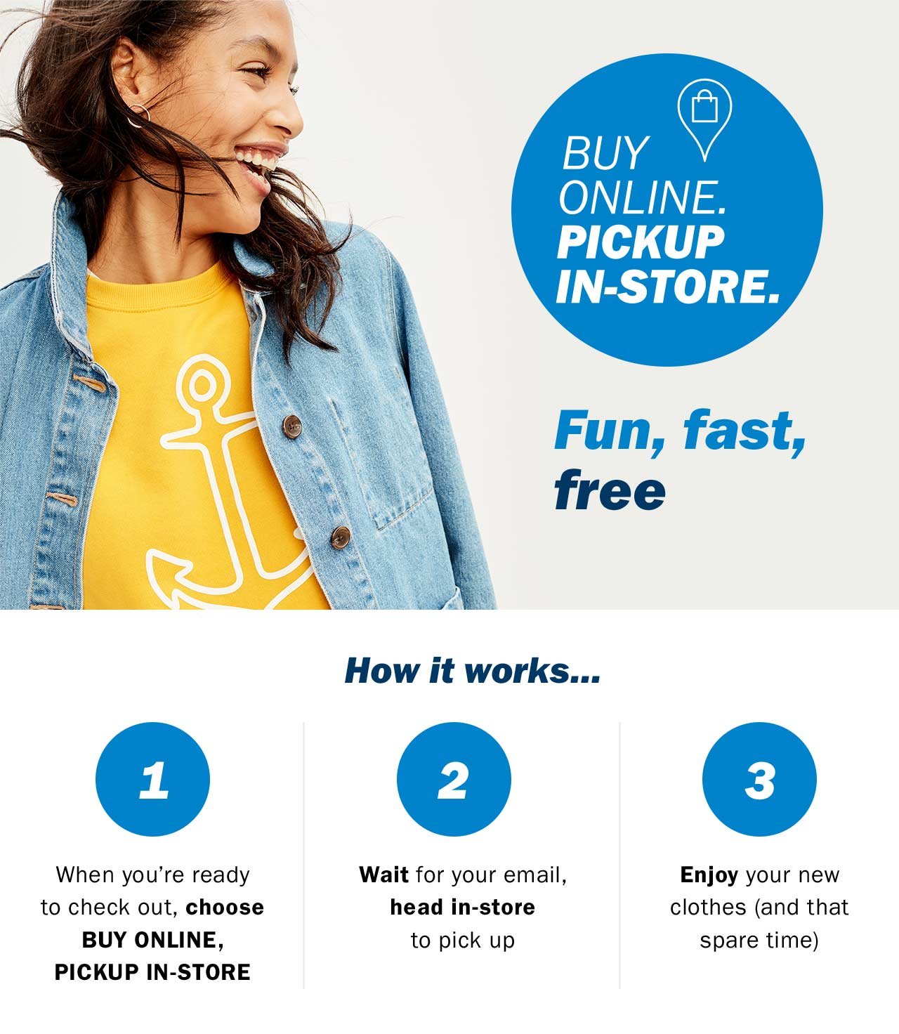 Buy online. Pickup in-store.