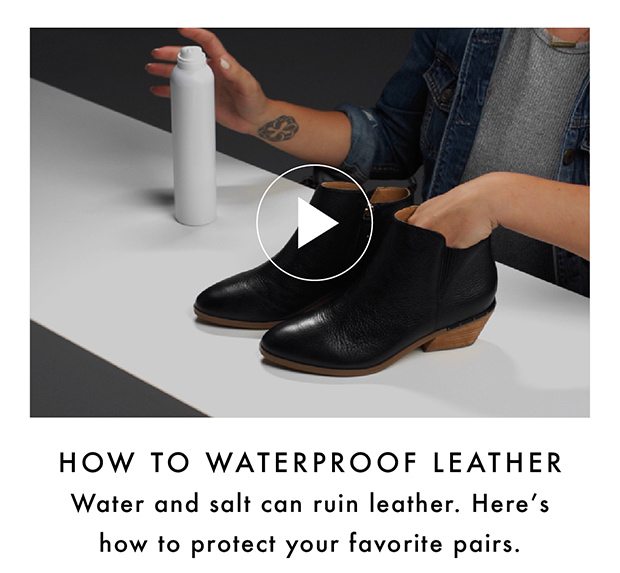 How to waterproof leather