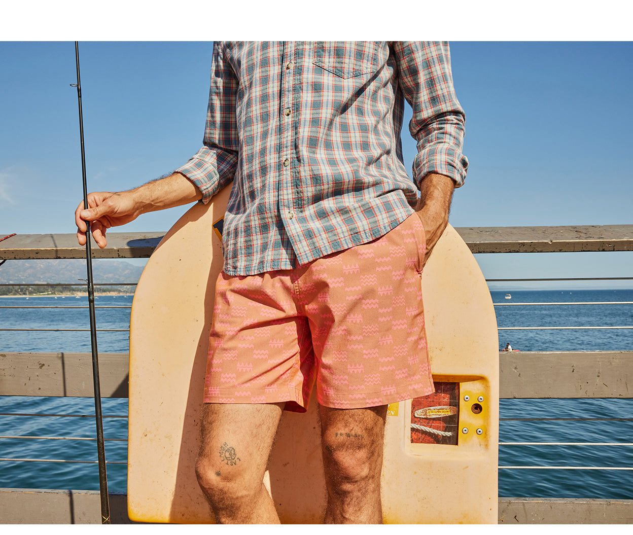 Men's Boundless Short in Rust Swell Print