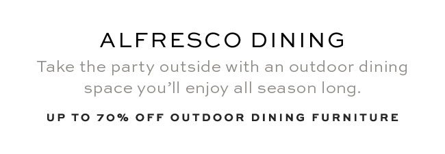 ALFRESCO DINING
