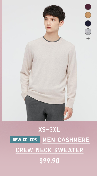 MEN CASHMERE CREW NECK SWEATER