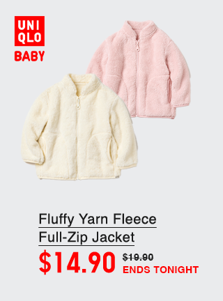 PDP10 - BABY FLUFFY YARN FLEECE FULL ZIP JACKET