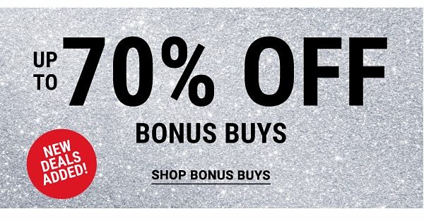 Up to 70% off Bonus Buys - Shop Bonus Buys