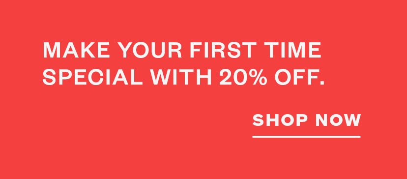 20% off your first purchase