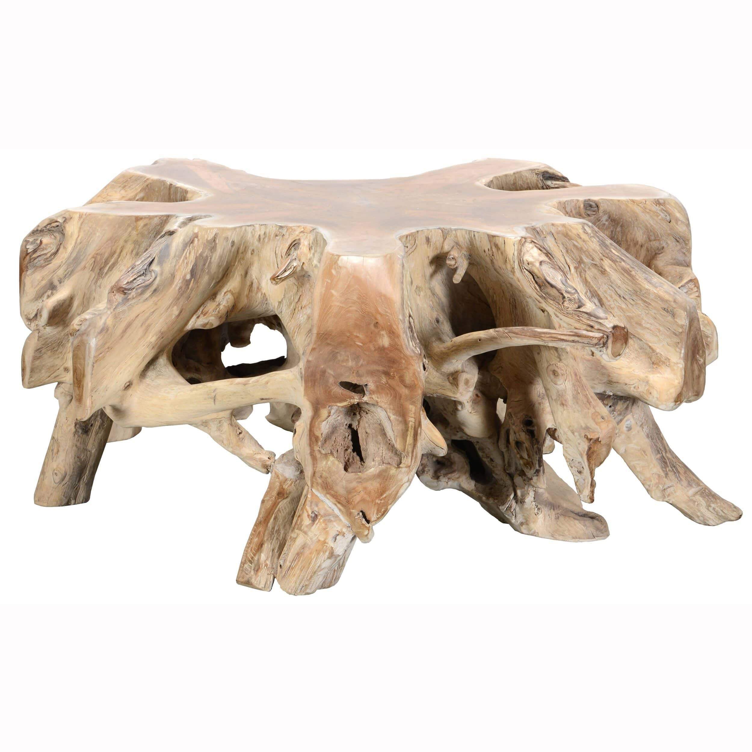 Image of Cypress Root Coffee Table, Natural White Wash