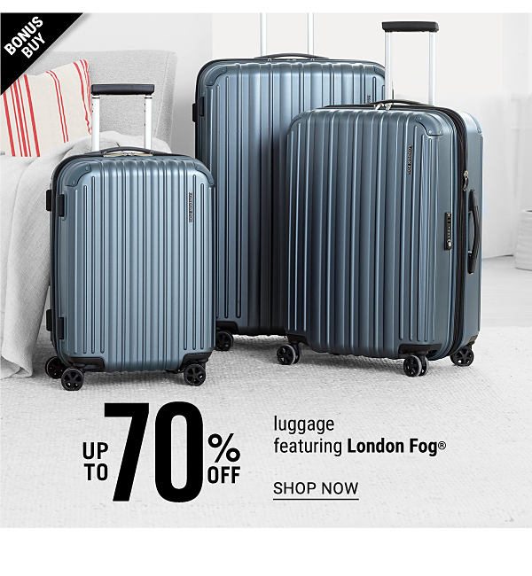 Bonus Buy! Up to 70% off Luggage featuring London Fog - Shop Now