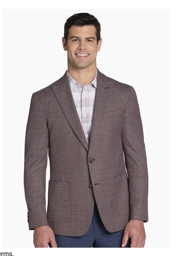 Brick tic AWEARNESS Kenneth Cole Modern Fit Peak Lapel Sport Coats