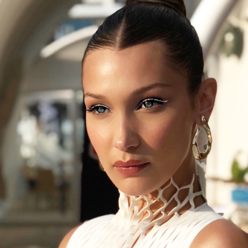 Bella Hadid white eyeliner